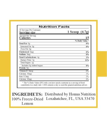 Lemon Fruit Powder - Freeze Dried & Rich in Vitamin C for Hydration | Buy Online - Buy Online on GoSupps.com