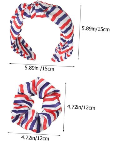 FRCOLOR 1 Set American Flag Headband Bow Headband Wide Headbands for Women Head Band Us Flag Hair Scrunchies Women Hair Accessories Patriotic Decor Scrunchie Women's Satin Fashion Scarf - Buy Online on GoSupps.com