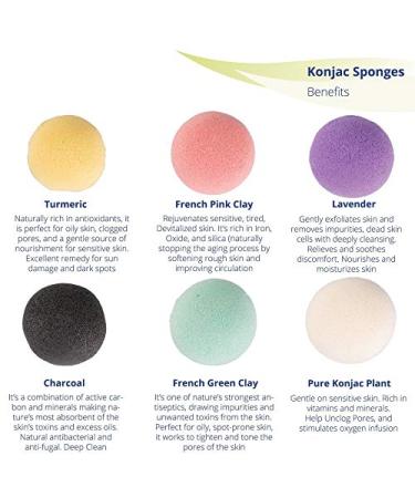 FReed Blue Organic Konjac Facial Sponges 2-Pack for Deep Cleansing and Exfoliation - Buy Online on GoSupps.com