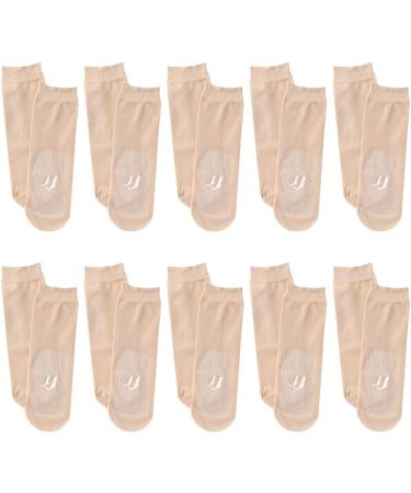Buy Naveso Tourmaline Ionic Socks - 10 Pair Slimming Health Socks for Women | Body Shaping & Lymphatic Support | Summer Thin Skin Tone Socks - Buy Online on GoSupps.com