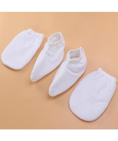 2 Pairs of Spa Gloves - Paraffin Wax Therapy Hand & Foot Bath Cover Gloves for Soothing Spa Experience - Buy Online on GoSupps.com