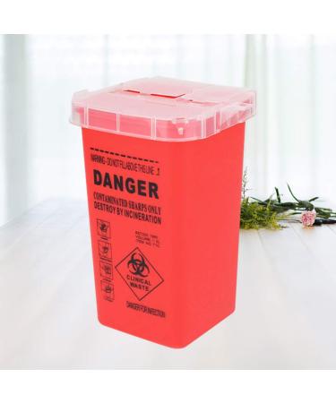 DOITOOL Sharps Container - Small Disposal for Needles, Blades & Dermaplane - Home & Tattoo Use - Red - Buy Online on GoSupps.com