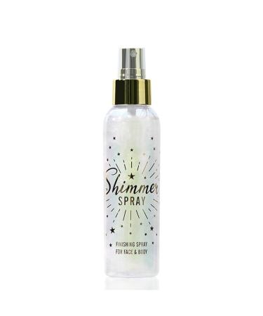Glitter Spray for Hair and Body Glitter Body Spray Glitter Spray for Clothes Quick-Drying Waterproofing Body Shimmer Spray Suitable for Stage Makeup Festival Rave 3.72fl Oz (White)
