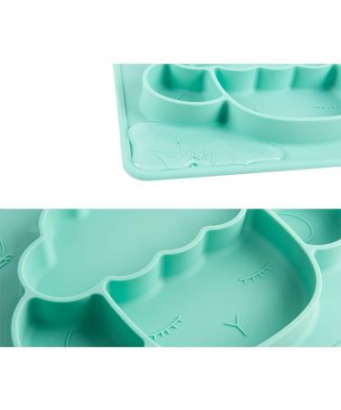 Tonwhar Silicone Lamb Shape Toddler Plate with Built-in Placemat - Pink Baby Feeding Mat - Buy Online on GoSupps.com
