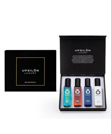 UPS.ILON Luxury Man Perfume Gift Set 4 x 20 ml for Men with Shooting Star Wild Blue Golden Sand and Star Perfume | Long Lasting EDP Fragrance Scent - Buy Online on GoSupps.com