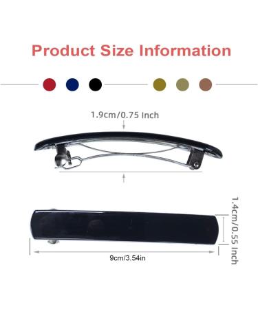 ZKHSeou 6-Piece Vintage French Hair Clips for Women - Automatic Classic Hair Accessories for Fine & Medium Hair - Buy Online on GoSupps.com