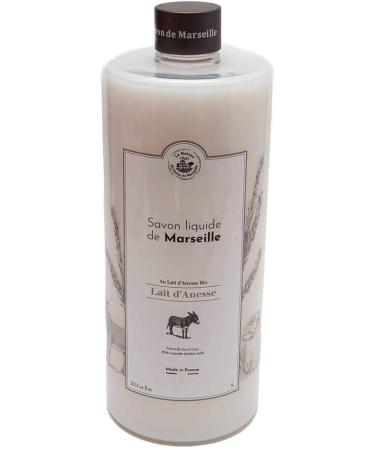 Maison Du Savon The Marseille liquid soap for assels with blue ceramic supper compliance packaging 1 liters and dispensing 300 ml - Buy Online on GoSupps.com