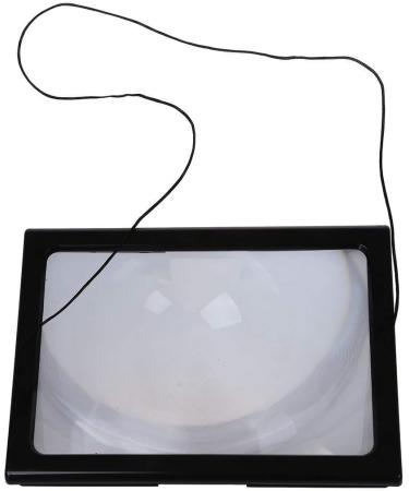 Ultrathin A4 Full Page Large PVC Magnifier 3X Foldable Magnifying Glass Loupe Hands Free for Reading with 4 LED Lights Made in China - Buy Online on GoSupps.com