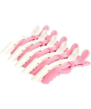 New 2025 1Pc Plastic Pink Hairdressing Clamps Claw Section Alligator Clips Barber For Salon Styling Hair Accessories Hairpin Jewelry Fashion Accessories Creative Gift - Buy Online on GoSupps.com