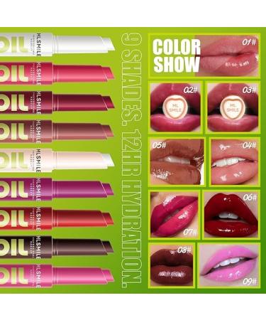 Shop 3 Colors Fat Lip Oil Click Slick - Non-Stick High Pigment Moisturizing Lip Plumper with Coconut Oil | Long-Lasting Lip Balm Set A - Buy Online on GoSupps.com