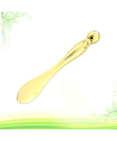 Uonlytech 1pc Ice Globes for Facials Face Roller Facial Roller Eye Cream Spoon Eye Applicator Tool for Wrinkles Metal Spatula Face Stick Facial Cosmetic Grease Both Ends Golden 1 - Buy Online on GoSupps.com
