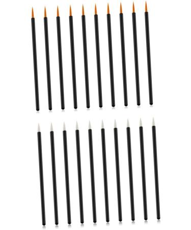 Mikinona 100pcs Eye Makeup Tools Cosmetics Brush 10X0.5X0.5cm White - Buy Online on GoSupps.com
