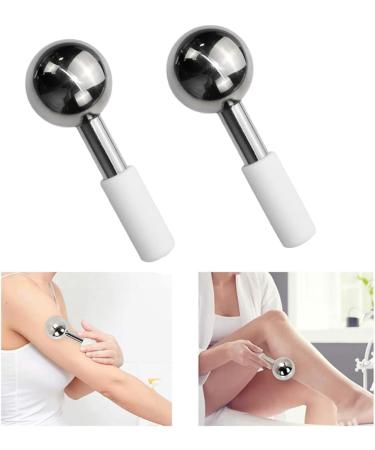 Face Ice Ball Stainless Steel Massage Roller - 2pcs Facial Ice Massager for Beauty & Skincare - Buy Online on GoSupps.com