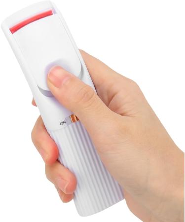 Qukaim Heated Eyelash Curler Heated Eyelash Curler Handheld Electric Mini Intelligent Temperature Control Styling Eyelash Curler Long-Lasting White - Buy Online on GoSupps.com