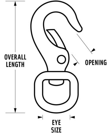 JCS No.0  2.25inch Small Non-Swivel Brass Gate Snap Clip - Buy Online on GoSupps.com