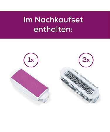 Beurer HL 36 Submission Set - 2 Anti-Allergenic Shear Films & Peeling Attachment for Women's Razors | Skin-Friendly Hair Removal - Buy Online on GoSupps.com