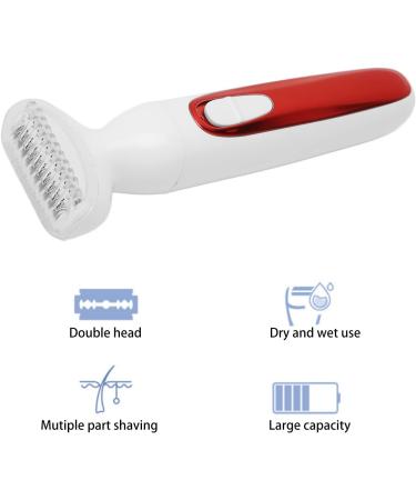 Buy Women's Waterproof Electric Razor - Premium Hair Removal for Bikini Armpits & Face - Wet & Dry Use (Red) - Buy Online on GoSupps.com