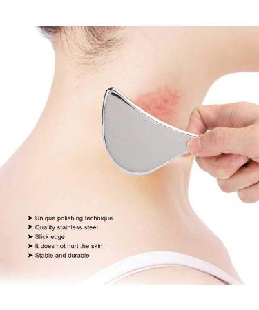 Verdant Touch Stainless Steel Gua Sha Tool for Body Acupuncture Massage | 180mm | Muscle Pain Relief & Neck Sheaf - Buy Online on GoSupps.com