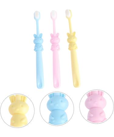 Beaupretty 3pcs Soft Fur Cartoon Toothbrush Set for Kids - Travel-Friendly Manual Oral Care Tools - Buy Online on GoSupps.com