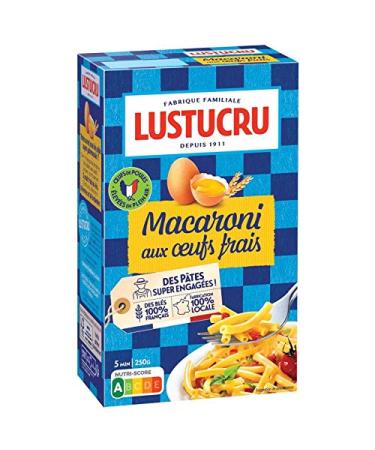 LUSTUCRU LUSTUCRU - Fresh Egg Macaroni 250G - Pack of 4 - Free Delivery