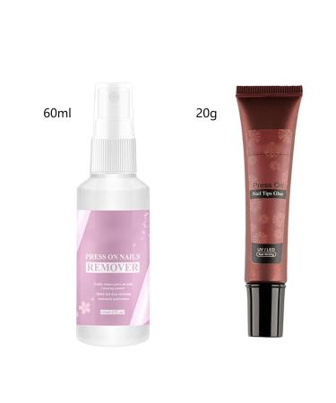 Solid Gel Nail Glue Strong Gel Nail Glue | Effective strong glue for nail tips | Pressure-activated nail remover spray soft and strong gel nail glue for false nails - Buy Online on GoSupps.com