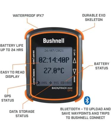 Bushnell BackTrack Mini GPS Navigation  Portable Waterproof GPS for Hiking Hunting and Backpacking - Buy Online on GoSupps.com