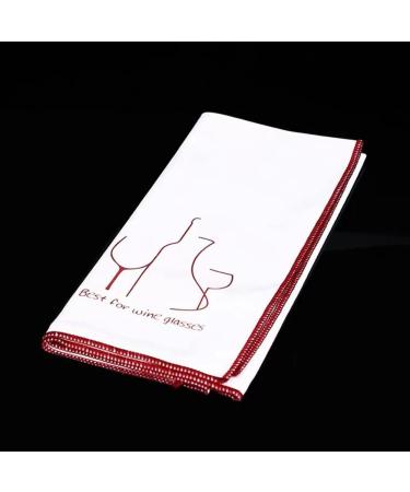 Sgnsvj Set of 2 Champagne Glass & Wine Glasses Polishing Cloths Fine Microfibre Cloth for -Free Cleaning - Buy Online on GoSupps.com