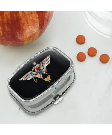 Buy Wonder Woman 80th Collage Logo Rectangle Pill Case | Unique Trinket Gift Box - International Shipping Available - Buy Online on GoSupps.com