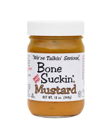 Bone Suckin' Sweet Hot Mustard, 12 Ounce 12 Ounce (Pack of 1)