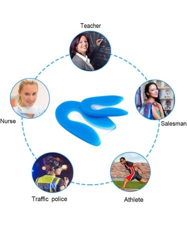 Youery Heel Spur Inserts - 2 Pairs Orthopedic Gel Insoles for Pain Relief & Comfort (M 40-45) - Best Professional Shoe Inserts - Buy Online on GoSupps.com