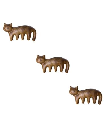 Fomiyes 3st kitten massage comb Head-head skin massage device Schaub tool body massage devices scalp massager Broad tooth comb Head massage comb H lzern massage head scraped comb