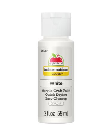 Apple Barrel Gloss Acrylic Paint in Assorted Colors (2-Ounce)  20621 White
