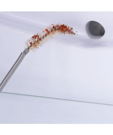 Restokki Flexible Stainless Steel Drain Brush - Multifunctional Bendable Pipe Cleaner Tool for Easy Cleaning - Buy Online on GoSupps.com