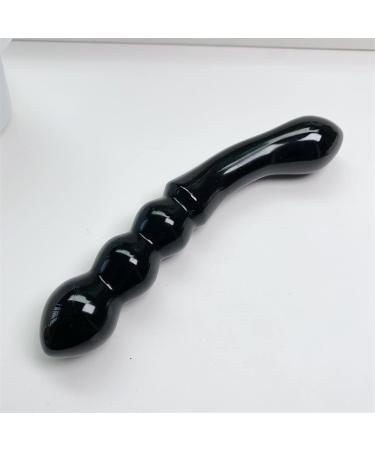 Natural Obsidian Yoni Massage Wand | Magic Crystal Face Pleasure Stick for Women | Black Obsidian Body Massage Cone - 1pc - Buy Online on GoSupps.com