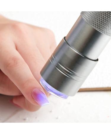 ANGNYA Nail Art Stamper with Mini UV LED Lamp and Clear Jelly Silicone - Quick-Drying DIY Nail Decor at Home and Salons - Buy Online on GoSupps.com
