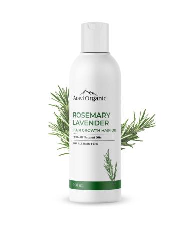 Rosemary Lavender Hair Oil For Healthy Hair Scalp Hair Roots - 100% Pure & Natural - For Hair Growth & Hair Fall Control- 6.7 FL Oz / 200 ml