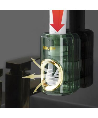 Firstrays Light Toothpaste Squeezer Automatic Toothpaste Squeezer Accurate Toothpaste Squeezing Tool Household Non-Punching C Transparent-green - Buy Online on GoSupps.com