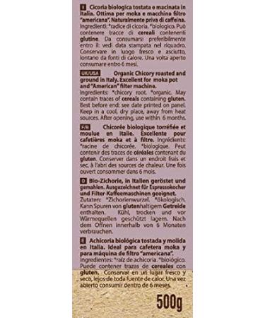 Probios - Organic chicory roasted and ground in Italy. Cicoria tostata. Pack of 6 x 500 g - Buy Online on GoSupps.com