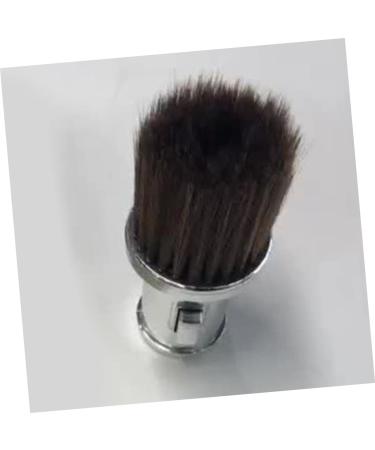 Beavorty Powder Brush - Large Retractable Hairdresser & Barber Brush for Neck & Shaving - 13.5x6cm Silver - Buy Online on GoSupps.com