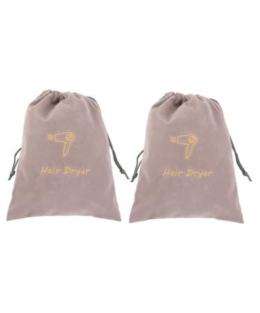 Baluue 2pcs Velvet Bag Travel Hair Dryer Blow Dryer Travel Bag Portable Hair Dryer Bags Cloth