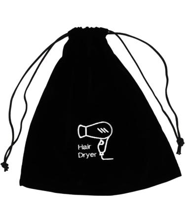 Baluue 5pcs Flannel Hair Dryer Bag Travel Drawstring Bag Hair Tools Travel Bag Hair Dryer Bag for Travel Bag for Hair Dryer Hair Dryer Organizer Flat Ironing Travel Bag Travel Makeup Bag 26.00X23.00X0.50CMx5pcs Blackx5pcs - Buy Online on GoSupps.com