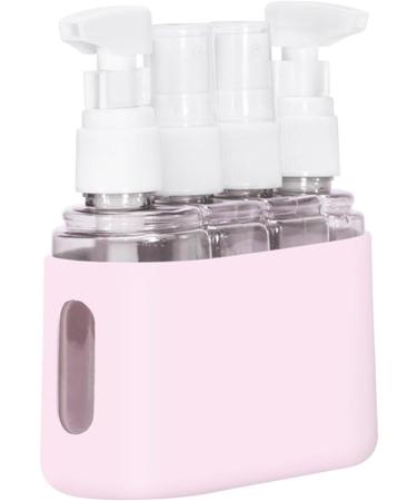 Portable Travel Pump Bottle Set for Toiletries & Lotions - Pink | Ideal for International Travel - Buy Online on GoSupps.com