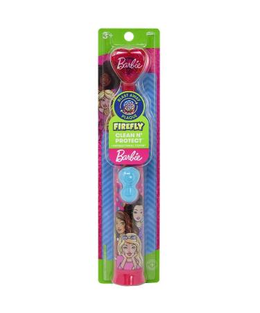 Firefly Power Protect Battery Toothbrush with Character Cap - Barbie (Assorted - Colors May Vary)