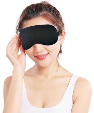 Buy Magnetic Far Infrared Sleeping Mask - Adjustable Eye Patch & Therapy Eye Pillow for Travel & Naps - Black Blindfold Eye Shade - Buy Online on GoSupps.com