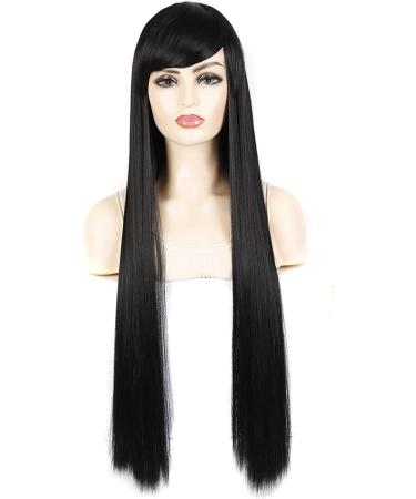 Chtom 80 cm long straight hair fake head set female lengthening long straight hair Qi Liu Haicheng Liu Hiyun head - Buy Online on GoSupps.com