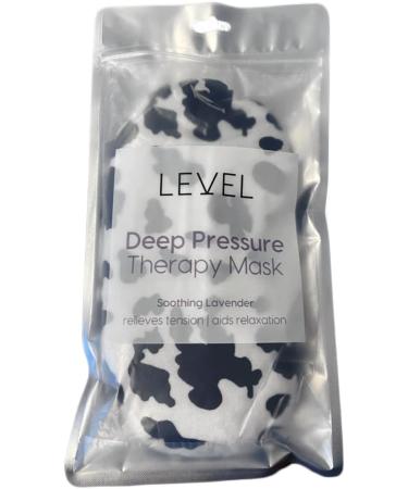 LEVEL Lavender Weighted Wheat Eye Mask - Microwaveable & Freezable - Pain & Stress Relief - Migraines, Anxiety & Tension - Cow Print - Buy Online on GoSupps.com