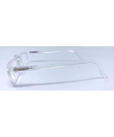 Buy Felix Rectangle Half Frame Reading Glasses - Unisex Half Rim Readers +1.50 Clear | International Shipping Available - Buy Online on GoSupps.com