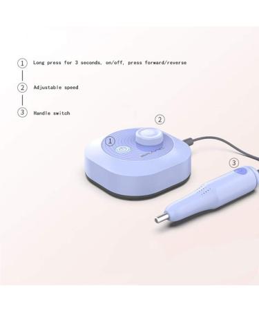 25000rpm Professional Nail Drill High Speed Low Noise Portable Electric Efile Drill for Shaping Buffing Removing Acrylic Nails Gel Nails Nail Buffer Manicure Pedi Yellow - Buy Online on GoSupps.com