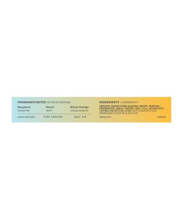Skylar Capri Summer Eau de Parfum - Hypoallergenic & Clean Perfume for Women & Men Vegan & Safe for Sensitive Skin - Fruity Citrus Perfume Bergamot Neroli & Blood Orange - 10mL /0.33 Fl oz - Buy Online on GoSupps.com