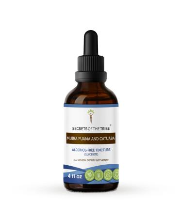 Secrets of the Tribe Muira Puama and Catuaba Tincture Alcohol-Free Extract, High-Potency Herbal Drops, Tincture Made from Muira Puama and Catuaba Ptychopetalum Olacoides 4 oz